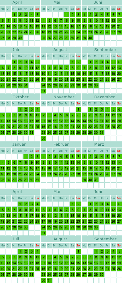 mein Belegungskalender