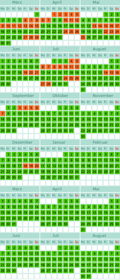 mein Belegungskalender